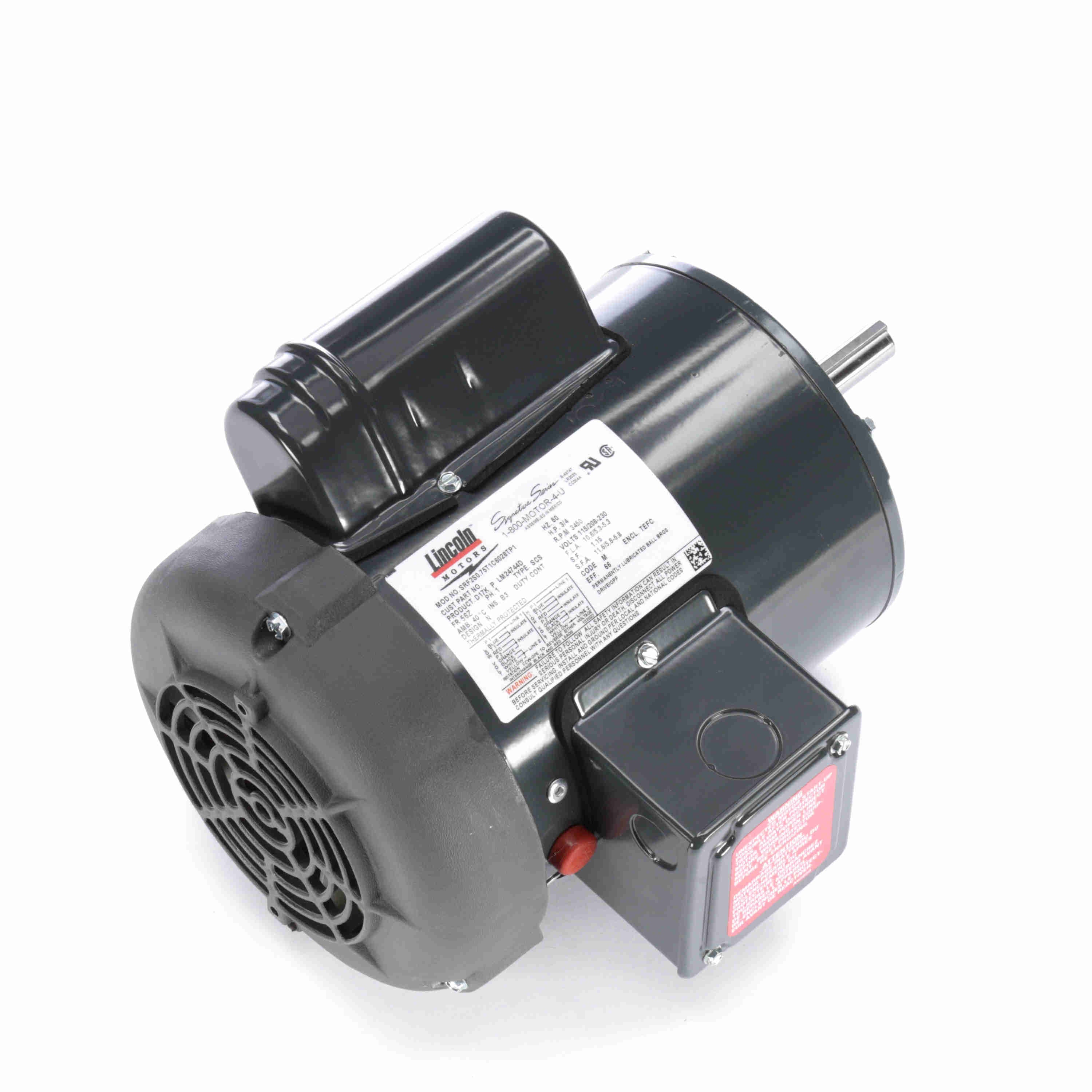 Lincoln Electric Motors Single Phase Square One Electric Motors