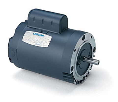 E100357.00 Leeson Motor 3/4HP 3450RPM 56C DP 115/2028 - 230V 1Ph C4K34DC5 - Square One Electric Motors & Pumps