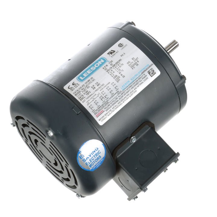 101981.00 Leeson Motor 1/4HP 1725RPM 48CZ TEFC 208 - 230/460V 3 Phase - Square One Electric Motors & Pumps