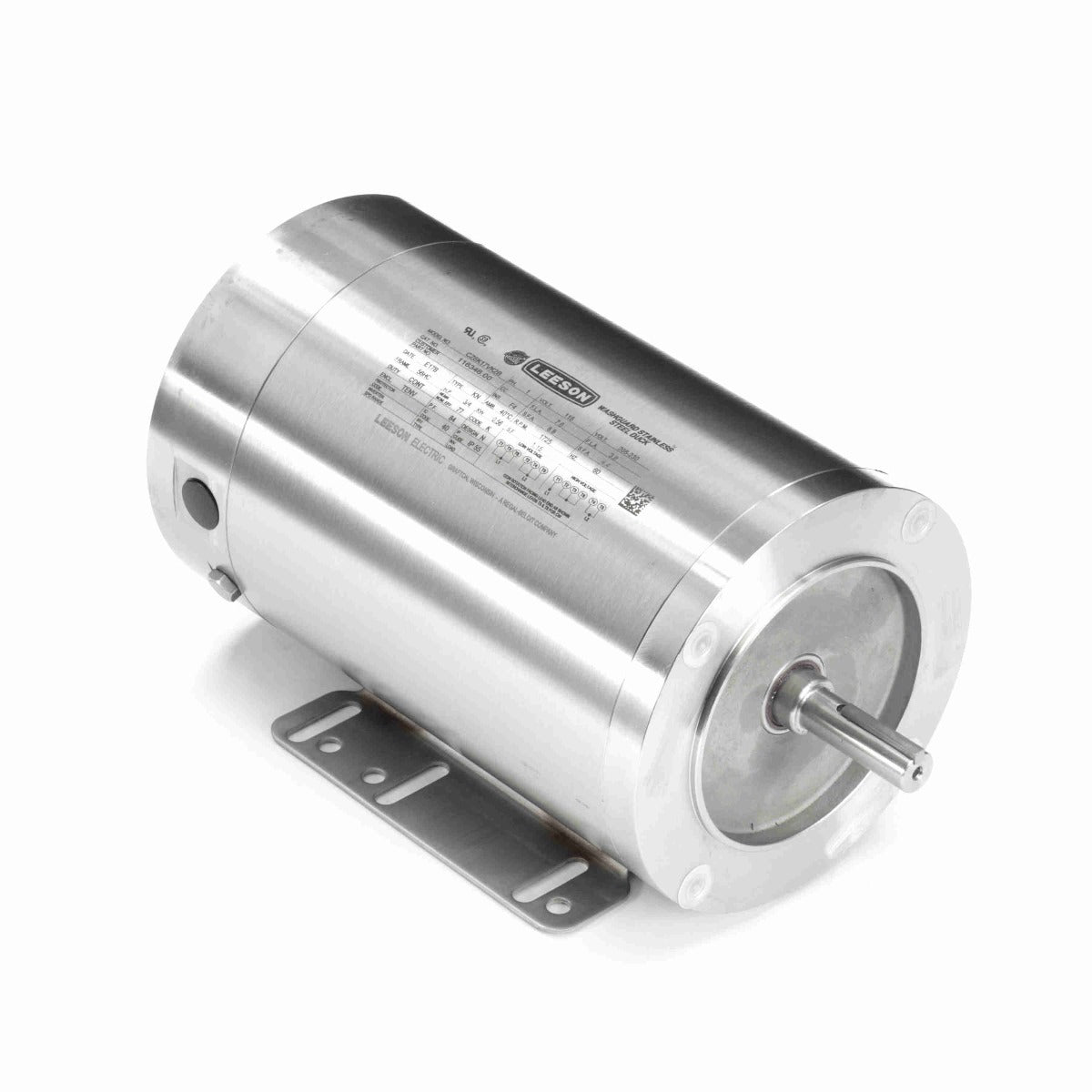 116346 Leeson Motor 3/4HP 1725RPM 56HC TENV 115/208 - 230V 1 Phase - Square One Electric Motors & Pumps