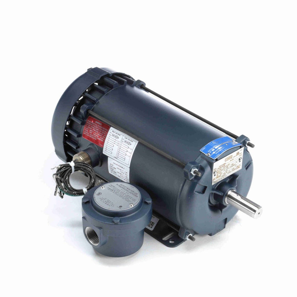 121918.00 Leeson Motor 3HP 3600RPM 145T EPFC 208 - 230/460Volt 3Phase - Square One Electric Motors & Pumps