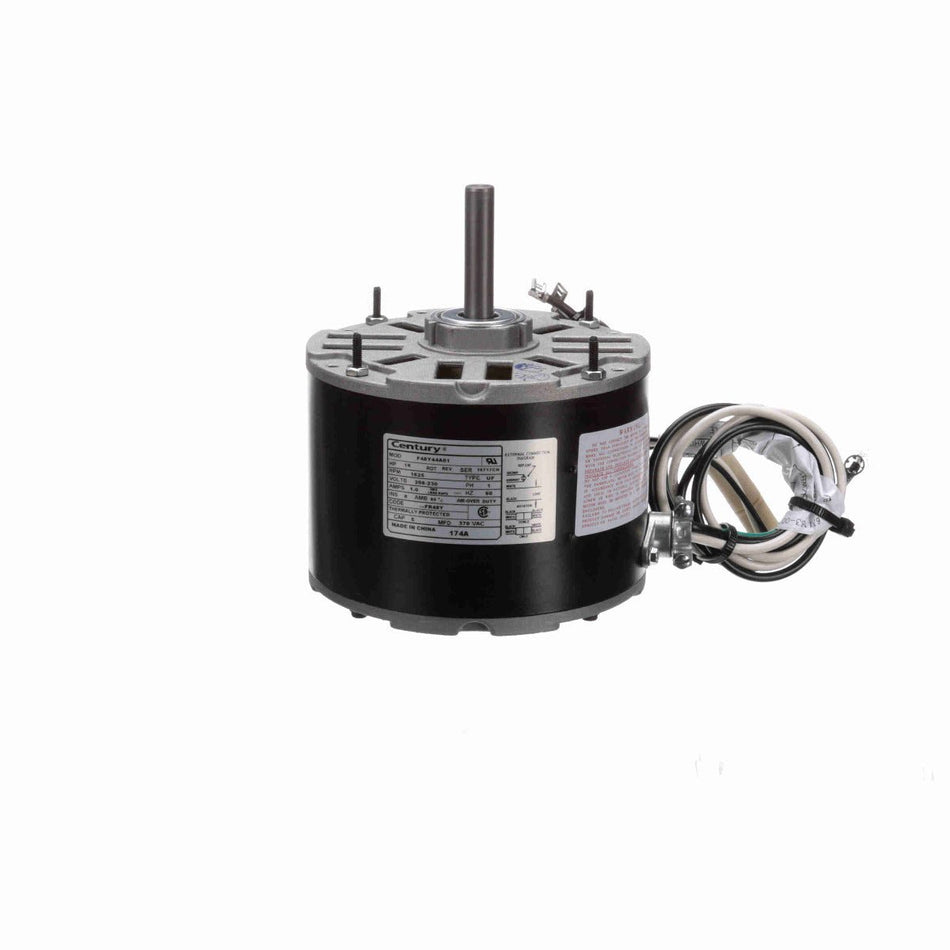 174A Century Condenser Fan Motor 1/6HP 1625RPM 48Y SEMI ENCL 208 - 230 Volt 1 Phase - Square One Electric Motors & Pumps