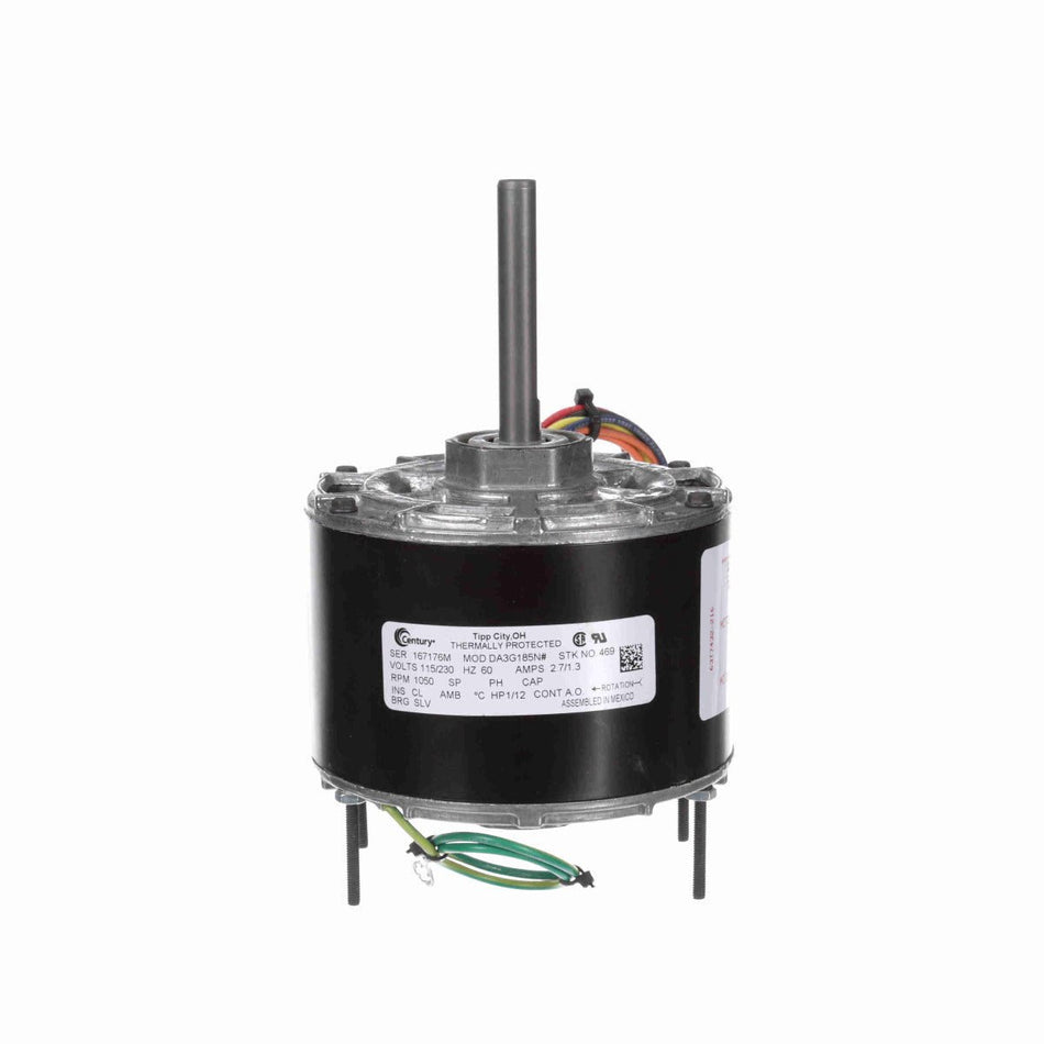 D0469 Fasco Motor 1/12 HP, 1050 RPM, 115/230 V, 1 Phase