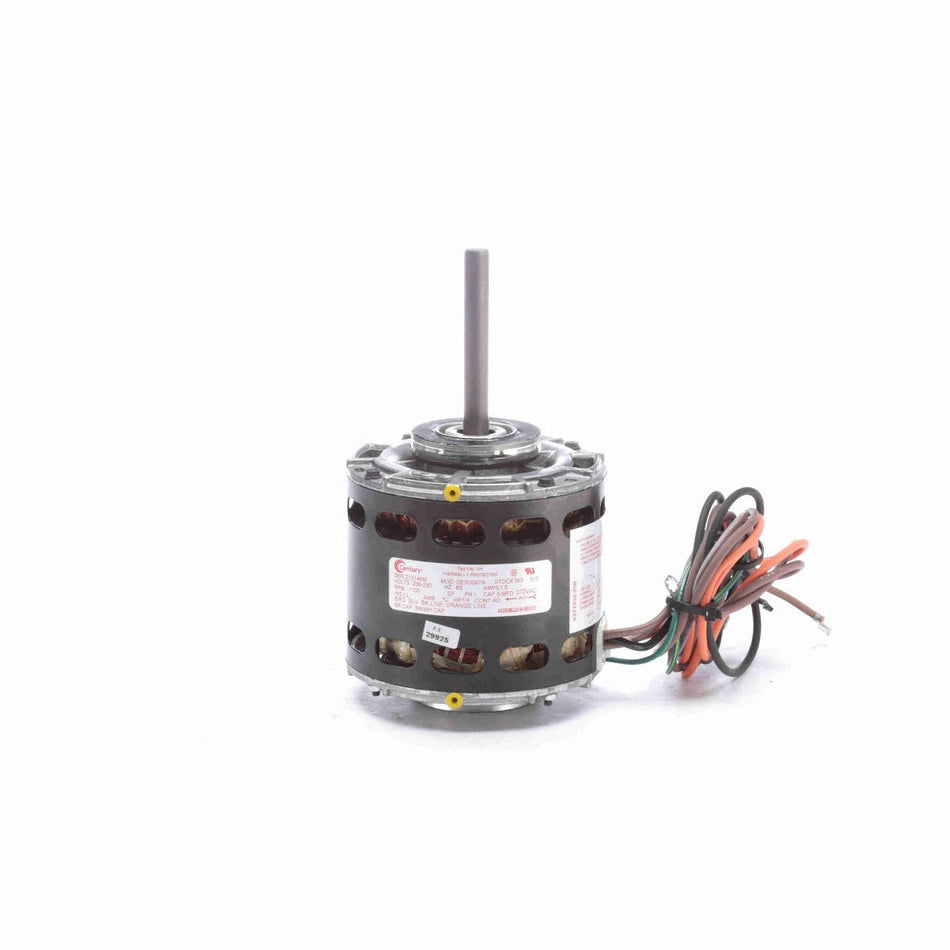 515 Century Fan Motor 1/4HP 1100RPM 42Y OAO 208 - 230 Volt 1 Phase - Square One Electric Motors & Pumps