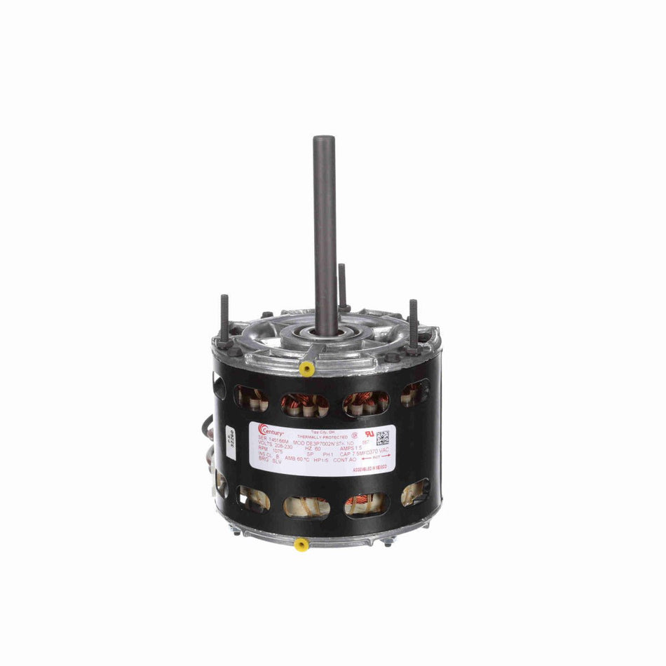 667 Century Fan Motor 1/5HP 1075RPM 42 OAO 208 - 230 Volt 1 Phase - Square One Electric Motors & Pumps