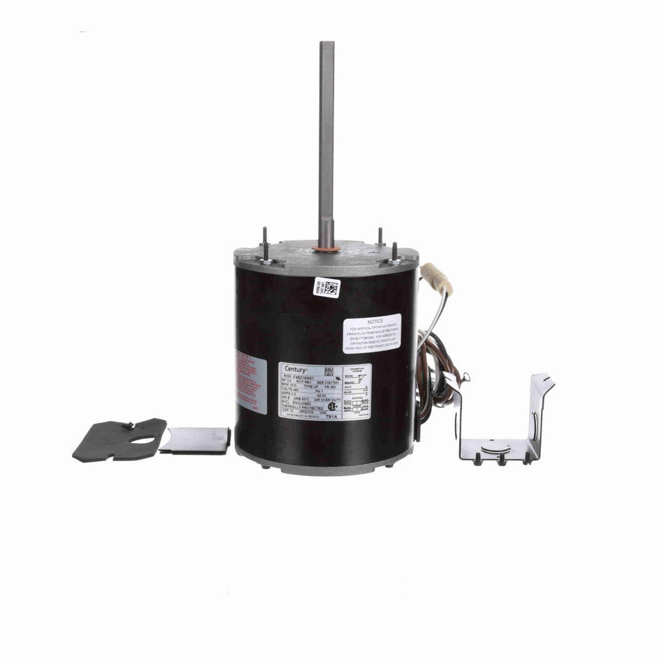 791A Century Condenser Fan Motor 3/4HP 1075RPM 48Y ENCLOSED 460 Volt 1 Phase - Square One Electric Motors & Pumps