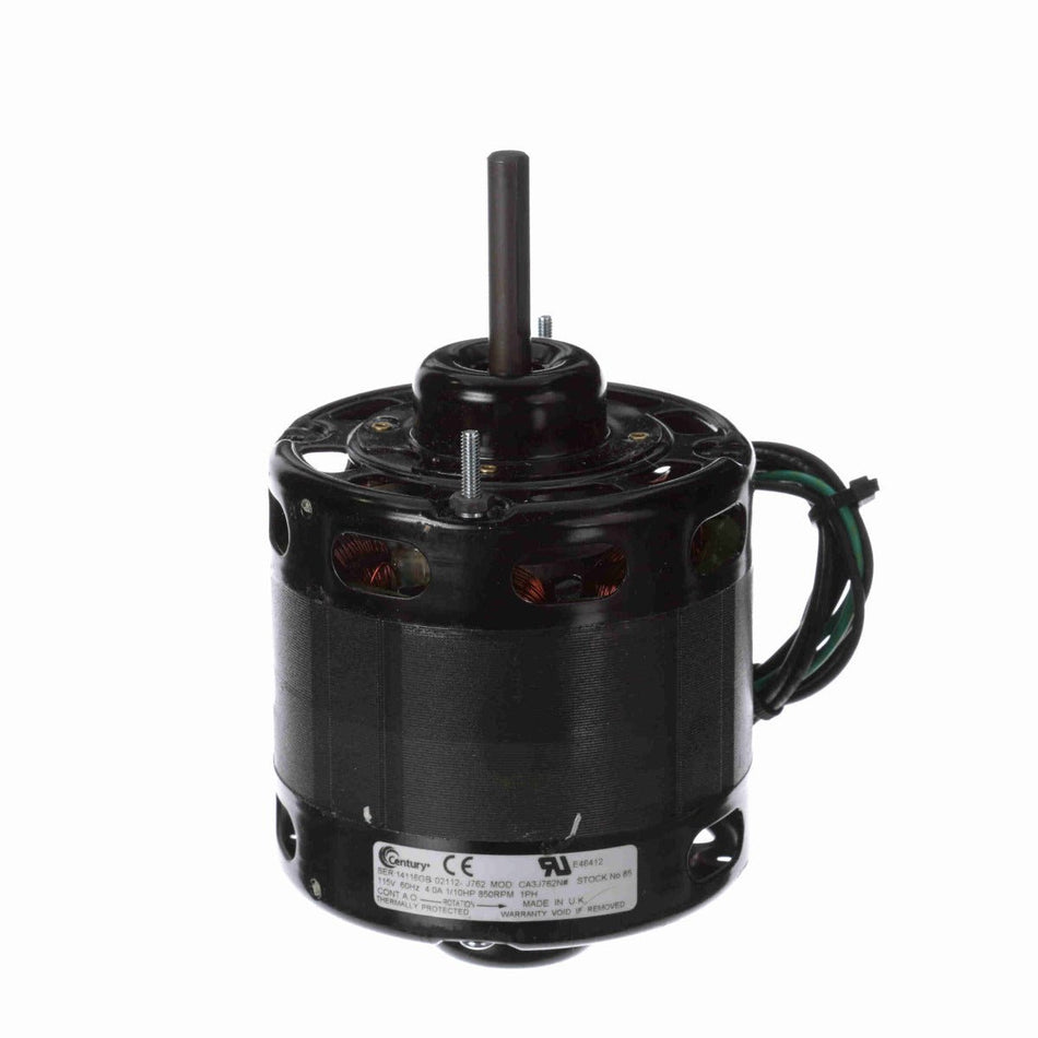 85 Century Ventilation Fan Motor 1/10HP 850RPM 4.3 OAO 115 Volt 1 Phase - Square One Electric Motors & Pumps