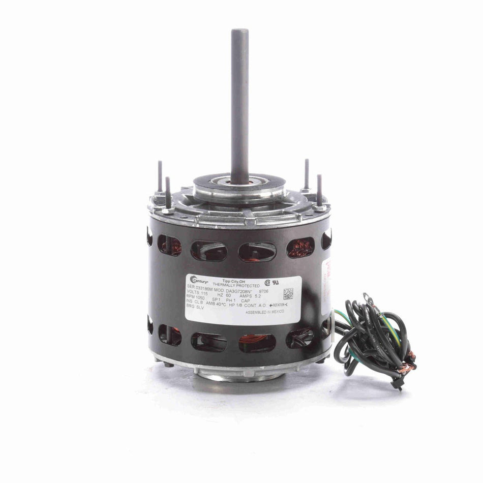 9706 Century Blower Motor 1/8HP 1050RPM 42Y OAO 115 Volt 1 Phase - Square One Electric Motors & Pumps