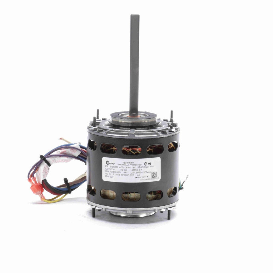 9711 Century Blower Motor 1/10HP 1075RPM 42Y OAO 230 Volt 1 Phase - Square One Electric Motors & Pumps