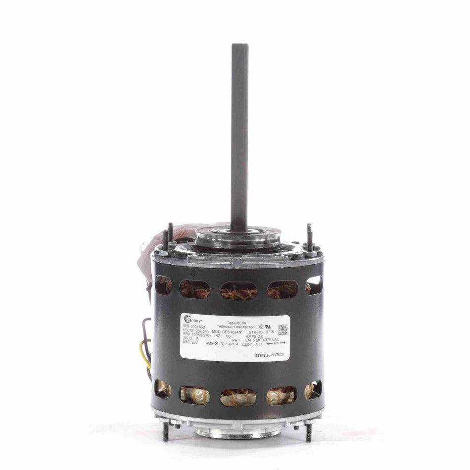 9719 Century Blower Motor 1/4HP 1075RPM 42Y OPEN 208 - 230 Volt 1 Phase - Square One Electric Motors & Pumps