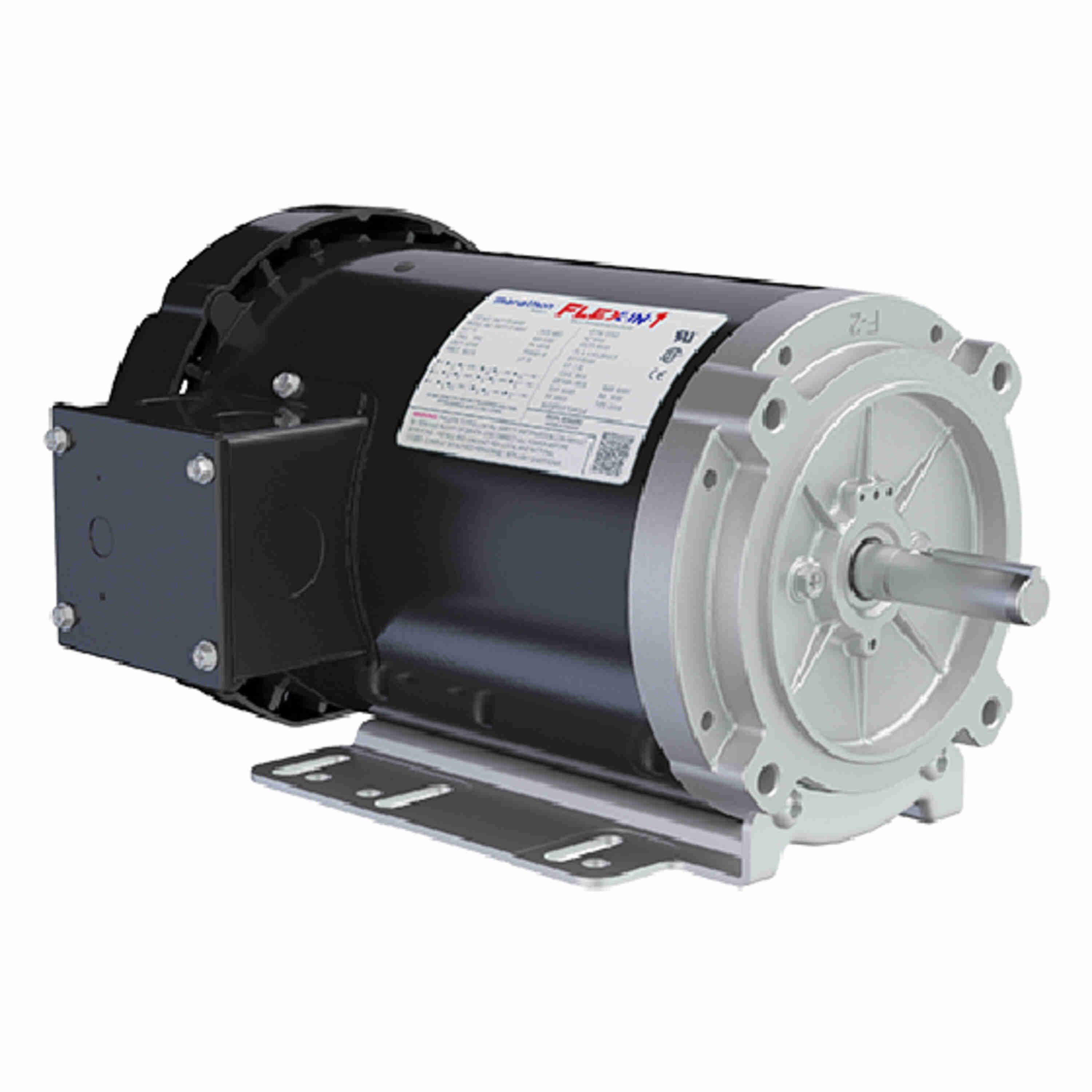 FX02FK002 Marathon Motor 2HP 3450RPM 56HC TEFC 575V 3 Phase 56T34F15674A - Square One Electric Motors & Pumps