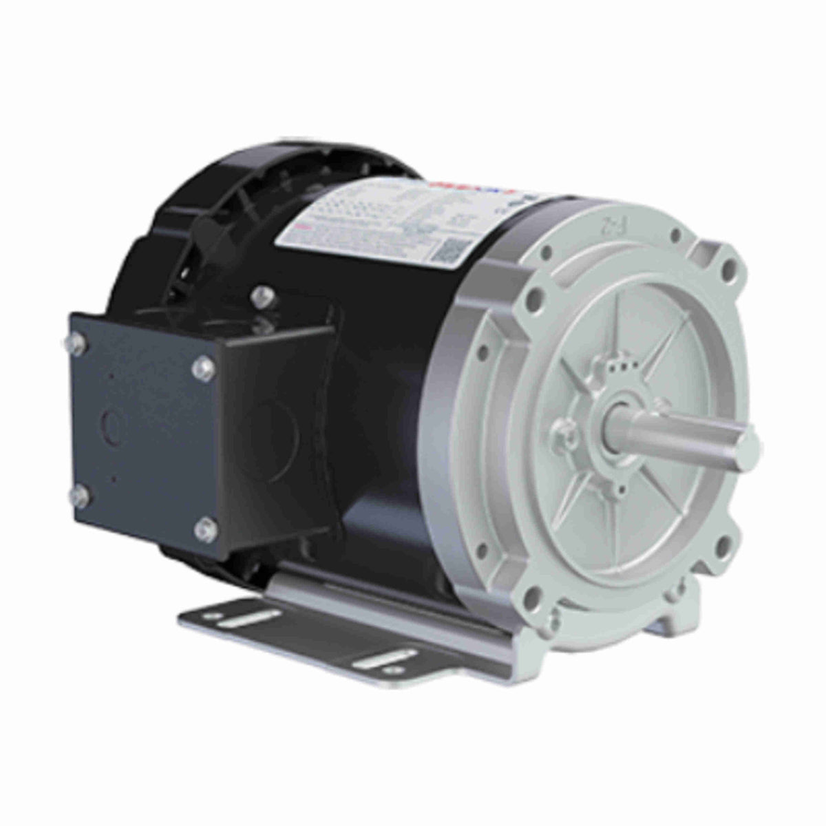 056T34F15668 Leeson Motor 1/2HP 3600RPM 56 TEFC 575V 3 Phase - Square One Electric Motors & Pumps