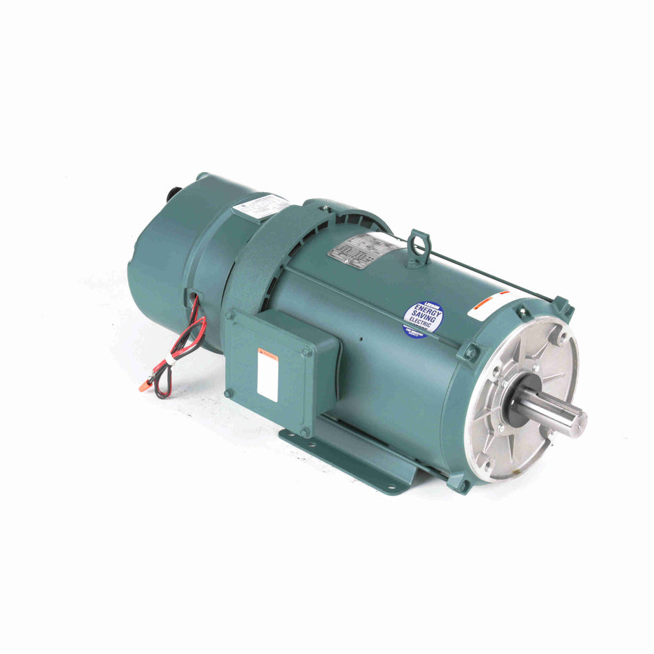 140639.00 Leeson Brake Motor 10HP 1760/1450RPM 215 TEFC 208 - 230/460V 3 Phase - Square One Electric Motors & Pumps