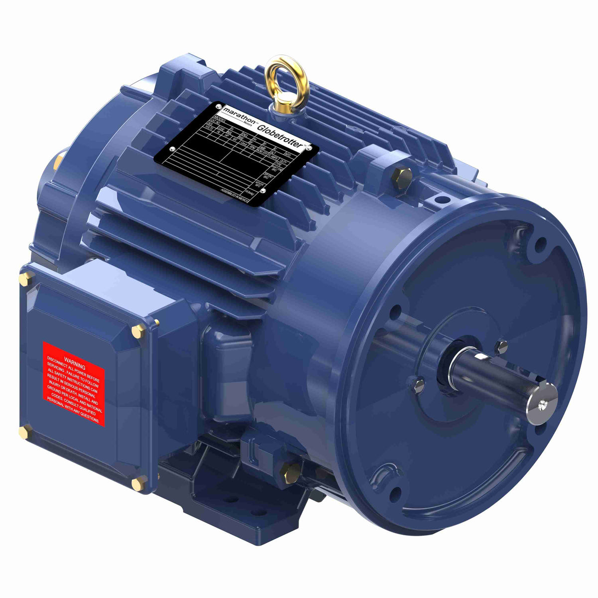 Y527A Marathon Motor 3HP 1800RPM 182TC TENV 230/460V 3 Phase 182THTCD8028AA - Square One Electric Motors & Pumps