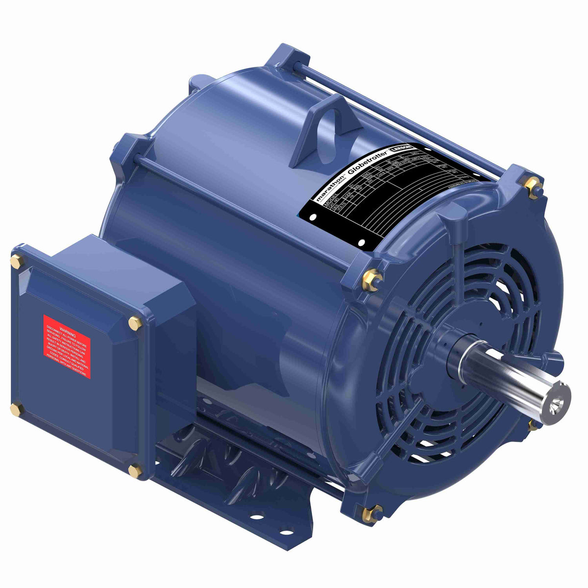 Y453B Marathon Motor 2HP 1800RPM 182T DP 200 - 230Volt 3Phase 182TTDBD7413AA - Square One Electric Motors & Pumps