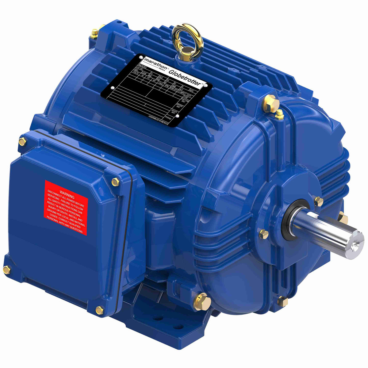 U1867A Marathon Motor 3HP 1800RPM 182T TEFC 230/460V 3 Phase 182TTTCD16571AA - Square One Electric Motors & Pumps
