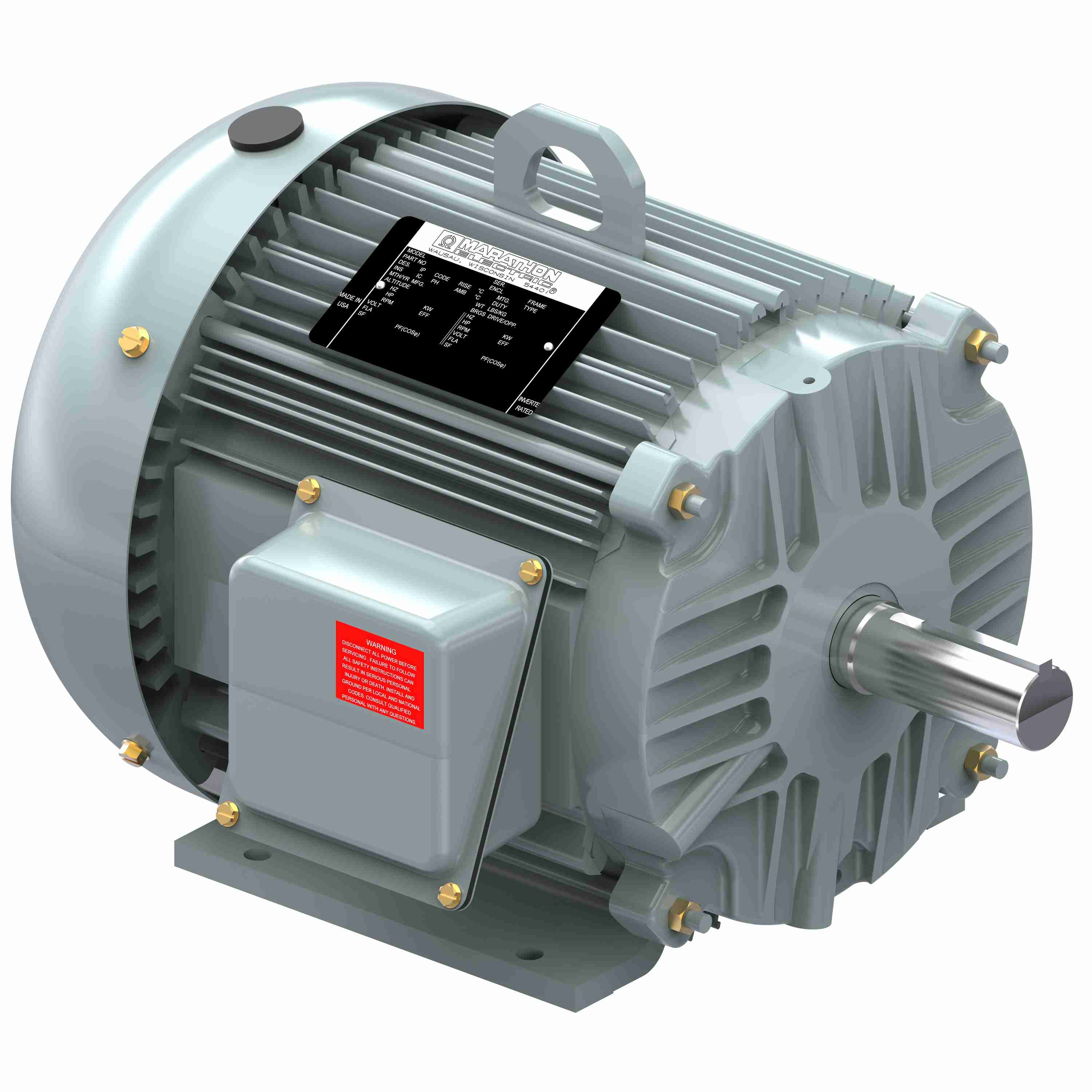 LM34145 Leeson Motor 2HP 900RPM 213T TEFC 230/460V 3 Phase AF8P2T61 - Square One Electric Motors & Pumps