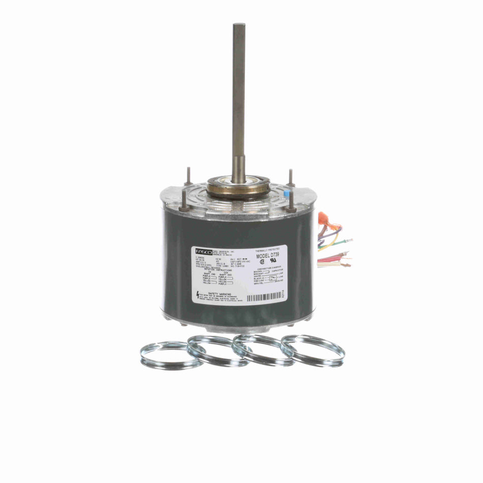 D739 Fasco Motor 1/4 HP, 1075 RPM, 208-230 V, 1 Phase
