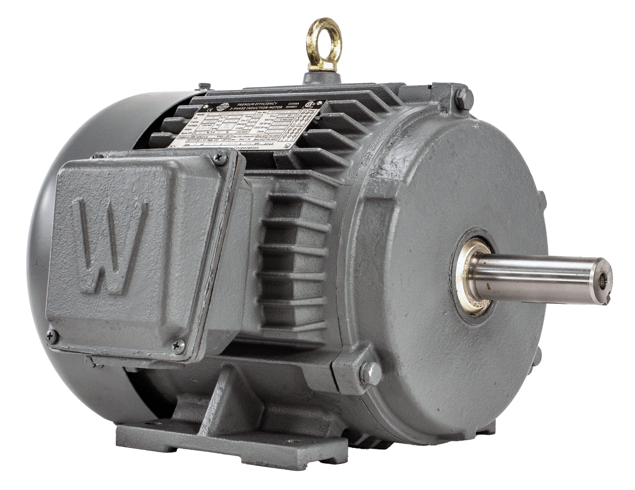 PEWWE40 - 18 - 324TZ - GD Worldwide Motor 40HP 1800RPM 324TZ TEFC 230/460V 3 Phase - Square One Electric Motors & Pumps