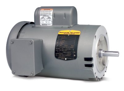 VEL11304 Baldor Motor 1/2HP 1725RPM 56C OPEN 115/230 Volt 1 Phase 34F534R141G1 - Square One Electric Motors & Pumps