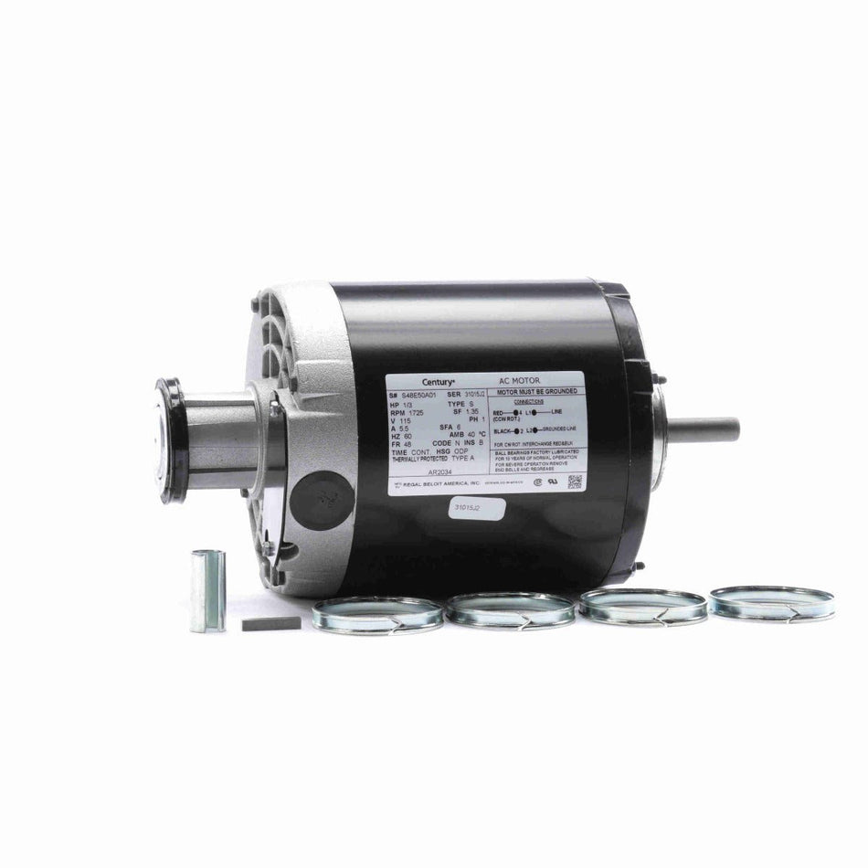 AR2034 Century Motor 1/3HP 1725RPM 48 ODP 115 Volt 1 Phase - Square One Electric Motors & Pumps