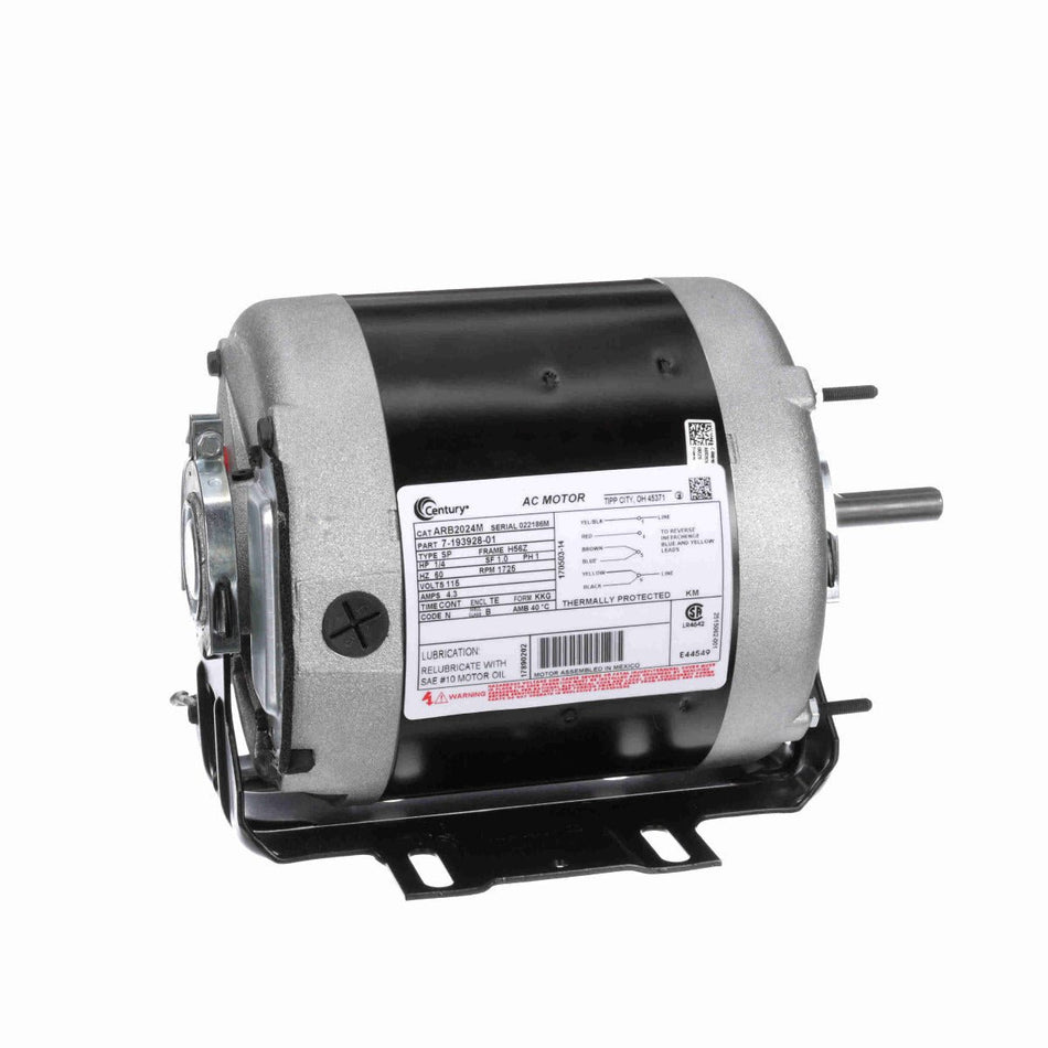 ARB2024M Century Motor 1/4HP 1725RPM H56Z TE 115 Volt 1 Phase - Square One Electric Motors & Pumps