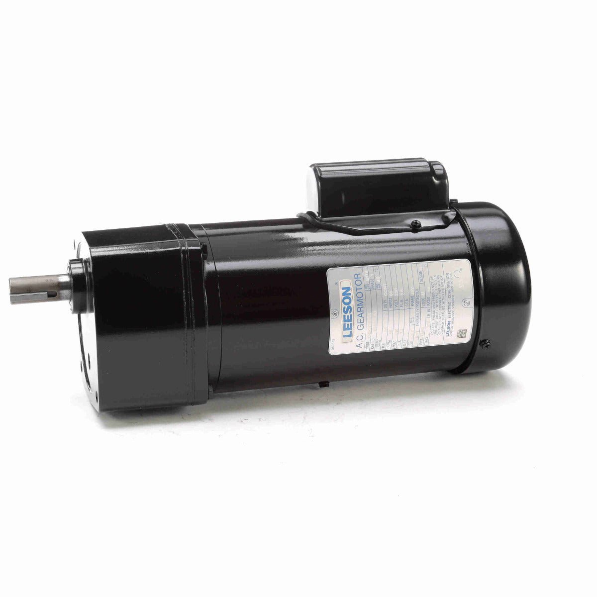 096049.00 Leeson Gear Motor 1/3HP 58RPM 42Y TEFC 115/230V 1 Phase - Square One Electric Motors & Pumps