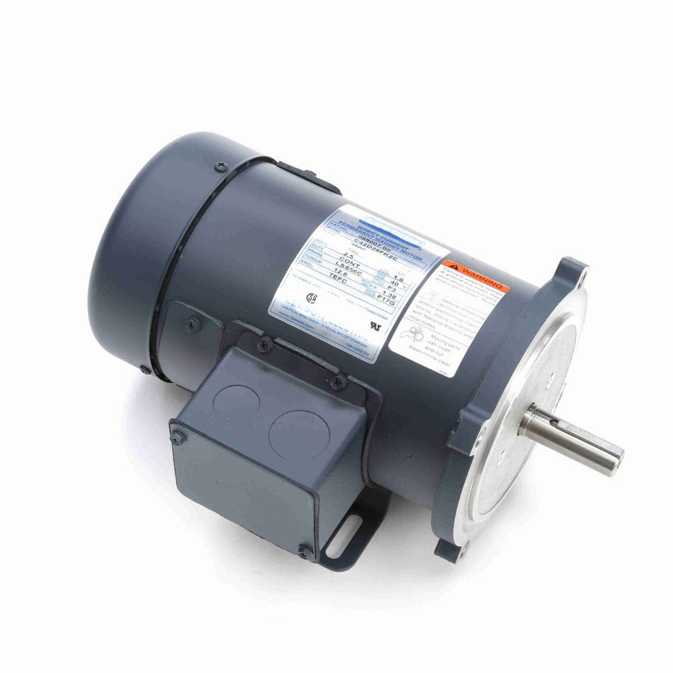 098007.00 Leeson Gear Motor 1/2HP 2500RPM 56C TEFC 180V DC - Square One Electric Motors & Pumps