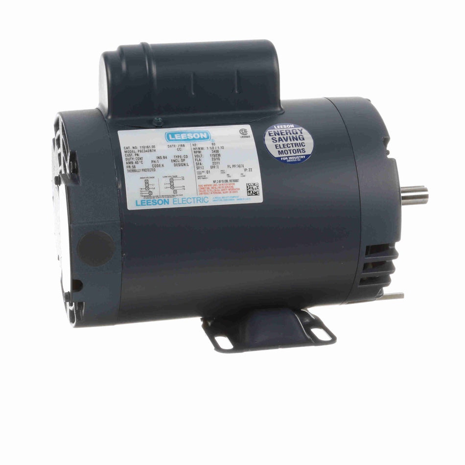 110161.00 Leeson 1.5HP Compressor Motor P6C34DB7