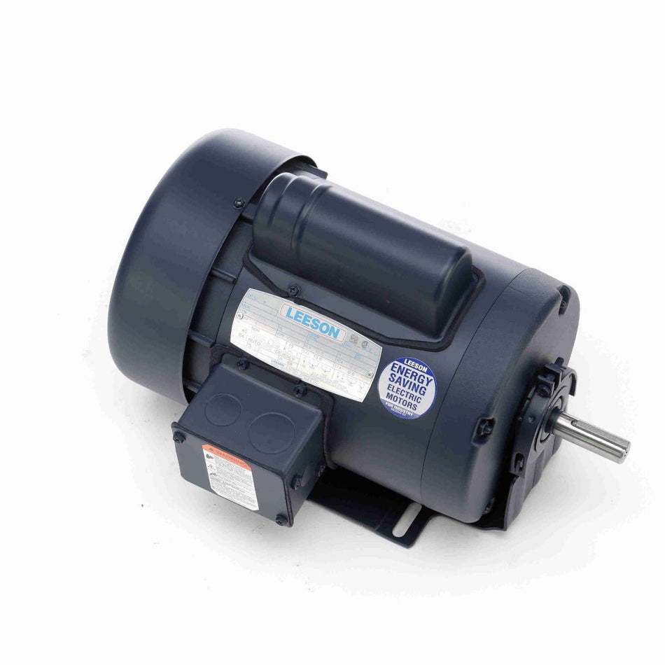 111915.00 Leeson Motor 1HP 1725RPM 56H TEFC 115/208 - 230V Single Phase A6C17FR10 - Square One Electric Motors & Pumps
