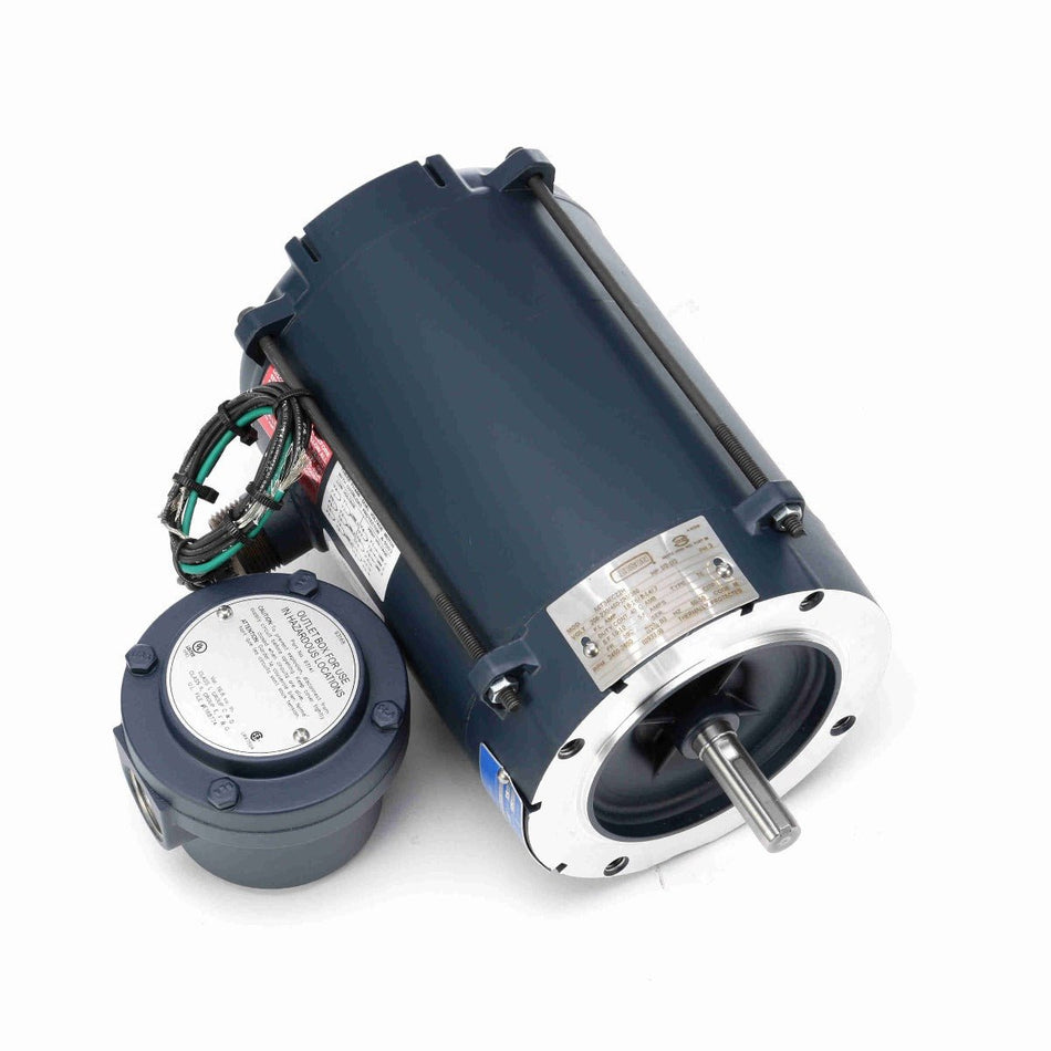 111933.00 Leeson Motor 1/2HP 3450RPM 56C EPNV 208 - 230/460V 3 Phase - Square One Electric Motors & Pumps