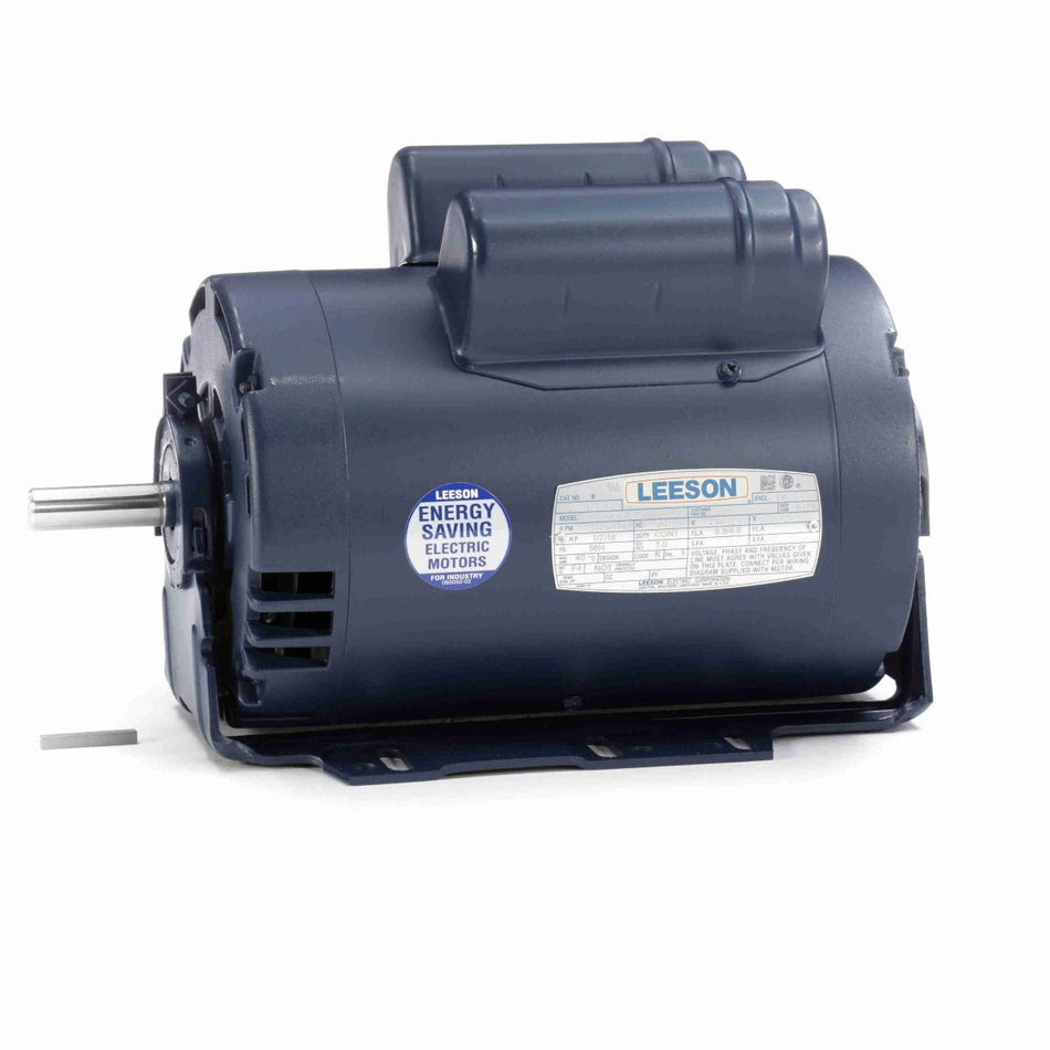 113373.00 Leeson Motor 1 - .44HP 1725/1140RPM 56H DP 230Volt 1Phase - Square One Electric Motors & Pumps