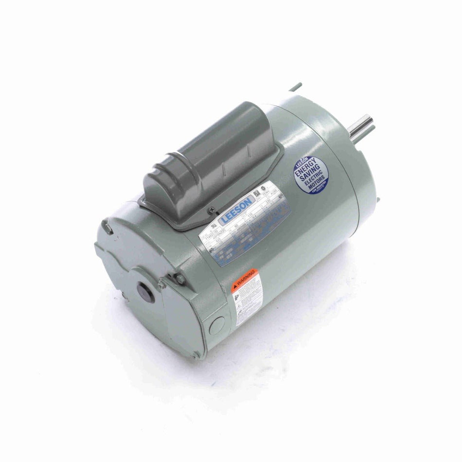 114620.00 1/2HP 825RPM 56Z TENV 115/230V 1 Phase Leeson Motor - Square One Electric Motors & Pumps