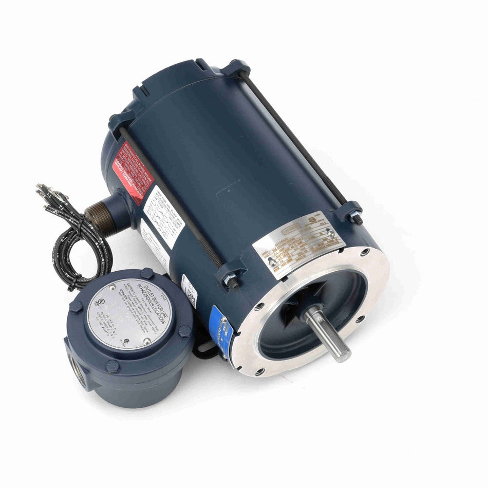 114627.00 Leeson Motor 1/2HP 3450RPM 56C EPNV 208 - 230/460V 3 Phase - Square One Electric Motors & Pumps
