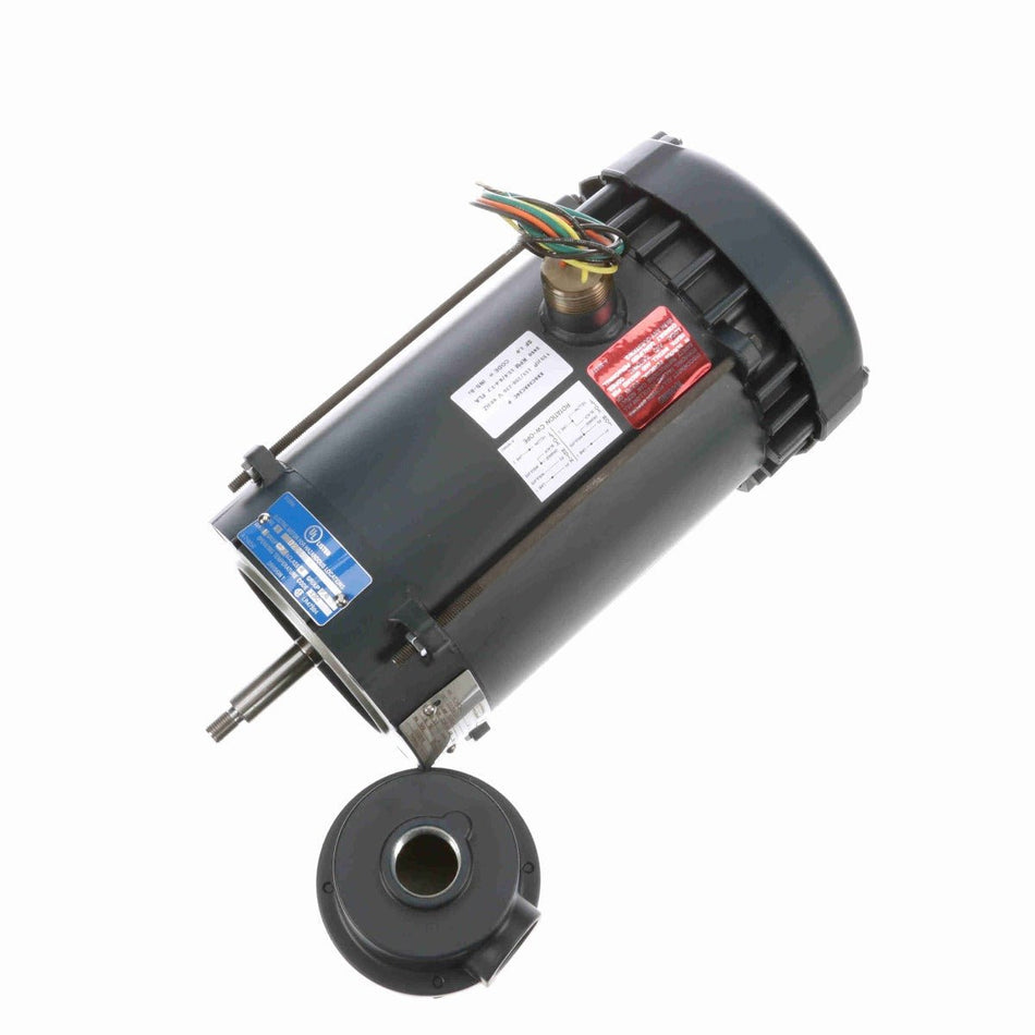 116183.00 Leeson Motor 1.5HP 3450RPM 56J EPFC 115/208 - 230Volt 1 Phase - Square One Electric Motors & Pumps