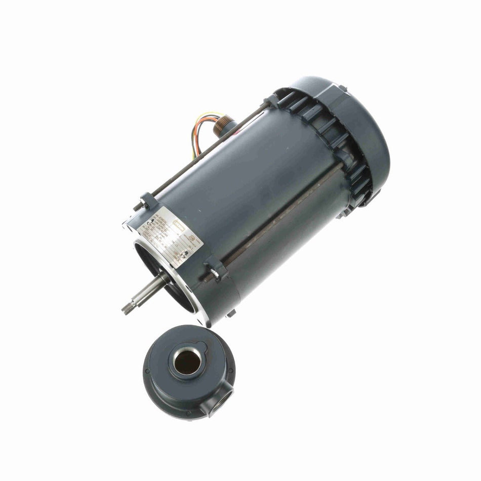 116185.00 Leeson Motor 1HP 3450RPM 56J EPFC 115/208 - 230Volt 1 Phase - Square One Electric Motors & Pumps