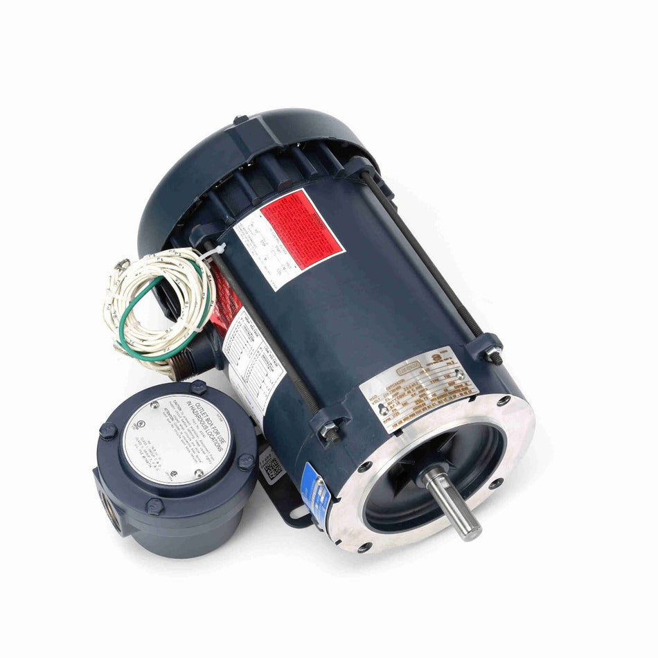 116190.00 Leeson Motor 1/2HP 1725RPM 56C EPFC 208 - 230/460V 3 Phase - Square One Electric Motors & Pumps