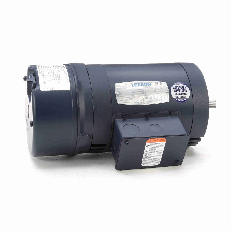 116766.00 Leeson Brake Motor 1.5HP 1725RPM 56C DP 208 - 230/460Volt 3Phase - Square One Electric Motors & Pumps