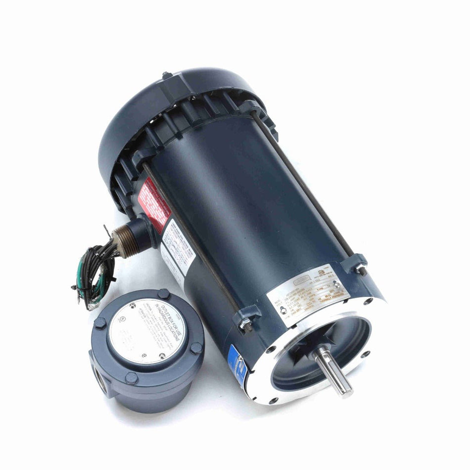 119428.00 Leeson Motor 1.5HP 3450RPM 56C EPFC 208 - 230/460Volt 3Phase - Square One Electric Motors & Pumps