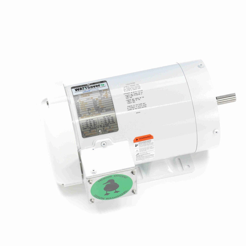 119483.00 Leeson Motor 2HP 1725RPM 56C TEFC 208 - 230/460Volt 3Phase - Square One Electric Motors & Pumps