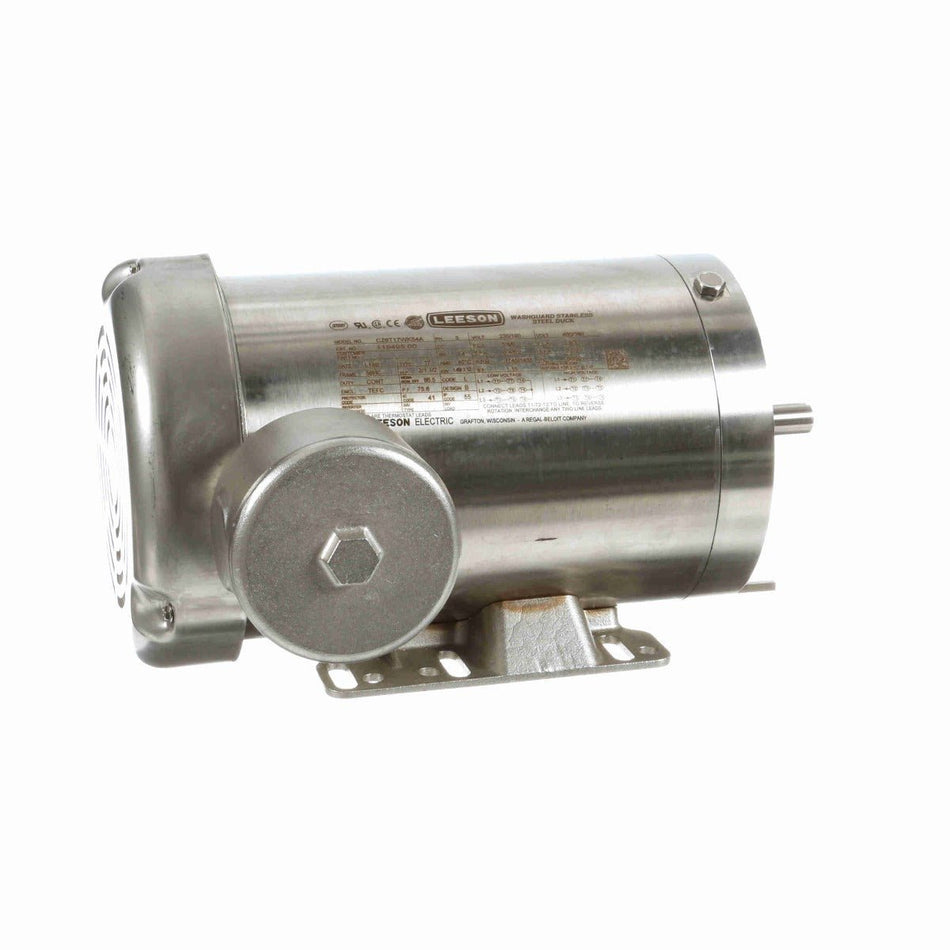 119495.00 Leeson Motor 2HP 1750RPM 56HC TEFC 208 - 230/460Volt 3Phase - Square One Electric Motors & Pumps