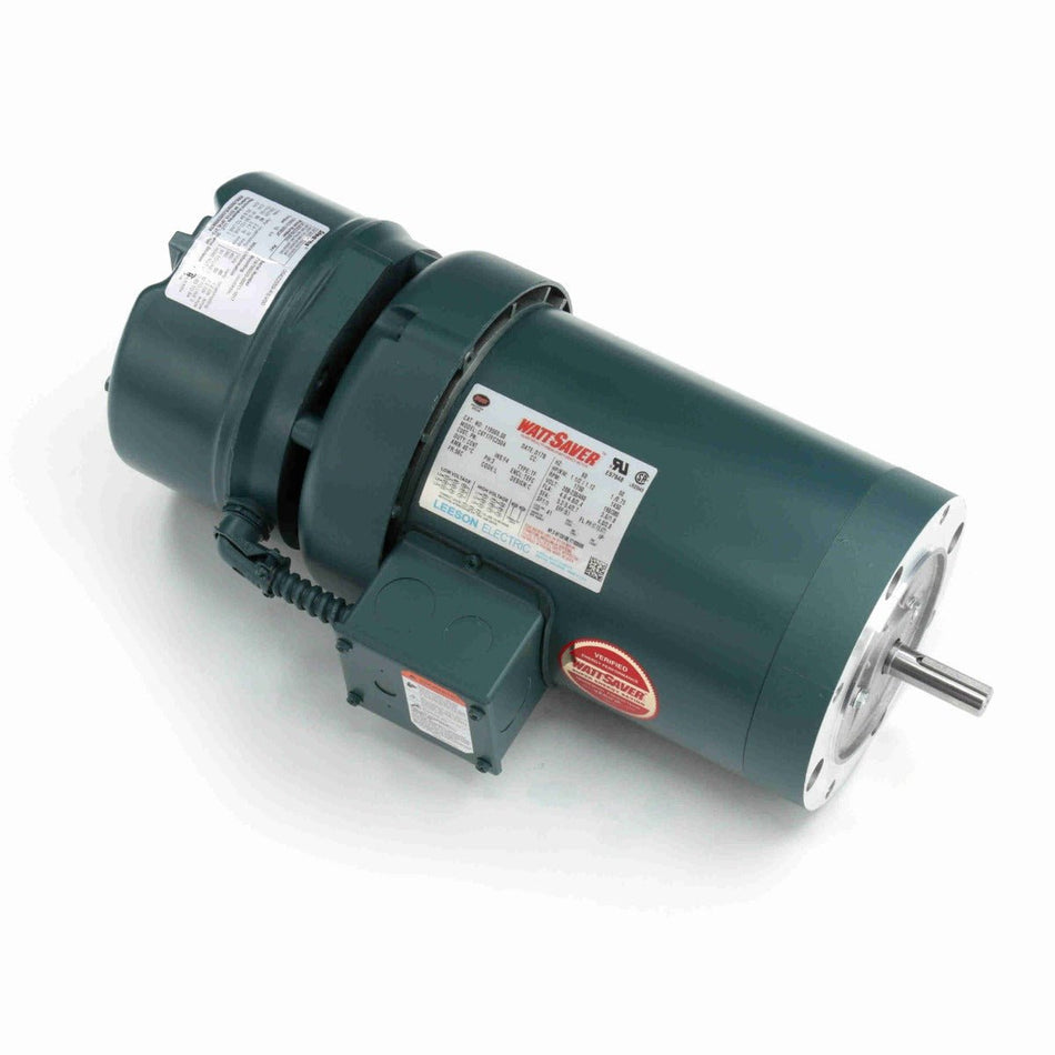 119565.00 Leeson Brake Motor 1.5HP 1725RPM 56C TEFC 208 - 230/460Volt 3Phase - Square One Electric Motors & Pumps