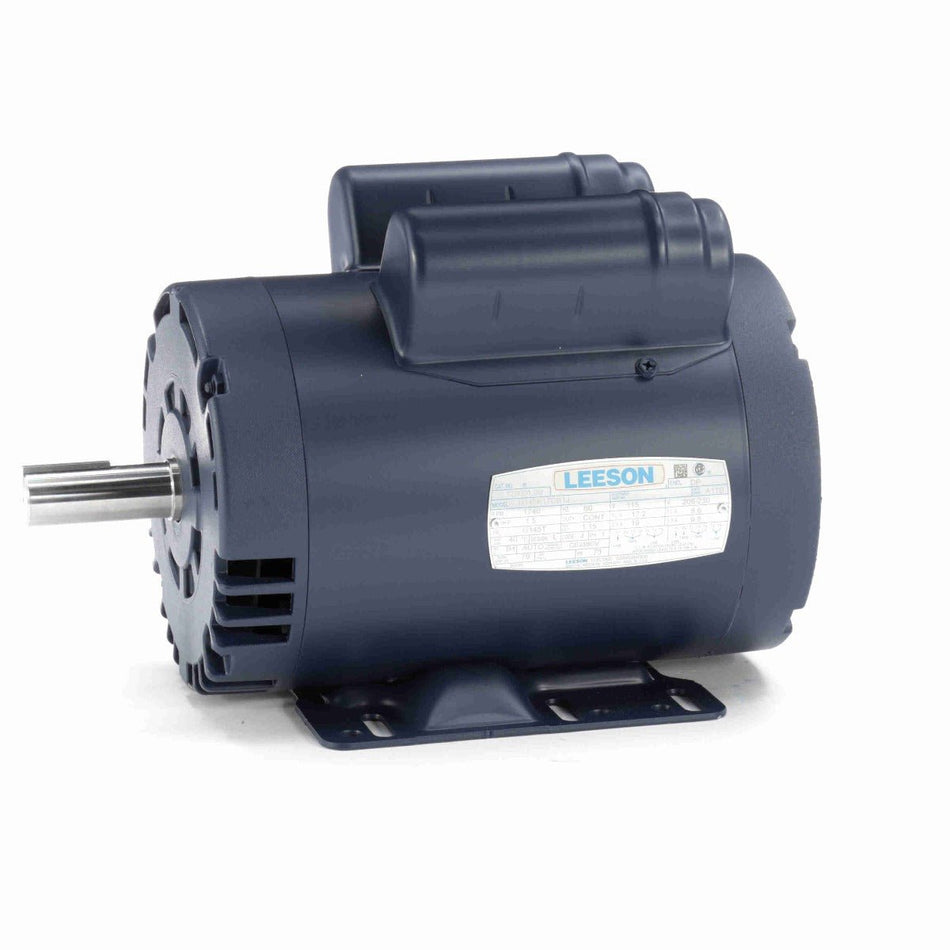 120001.00 Leeson AC Motor 1.5HP 1740RPM 145T DP 115/208 - 230Volt 1 Phase U145K17DB1 - Square One Electric Motors & Pumps