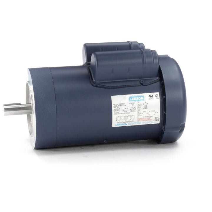 120060.00 Leeson Motor 2HP 1740RPM 145TC TEFC 115/230Volt 1 Phase - Square One Electric Motors & Pumps