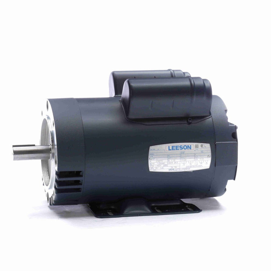 120992.00 Leeson Motor 2HP 1740RPM 145TC DP 115/230Volt 1 Phase C145K17DK7 - Square One Electric Motors & Pumps