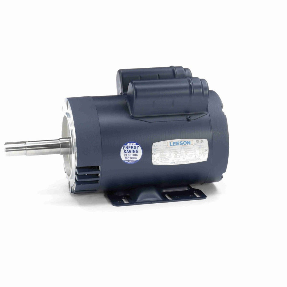 120994.00 Leeson Pump Motor 1.5HP 1740RPM 145JM DP 115/208 - 230Volt 1Phase - Square One Electric Motors & Pumps