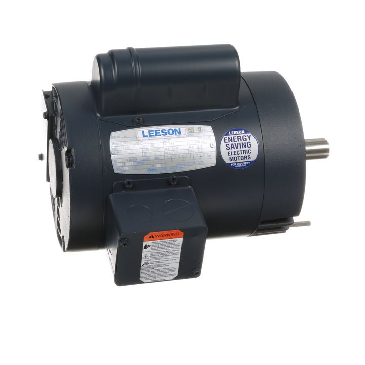 121002.00 Leeson Motor 1HP 1740RPM 143TC DP 115/208 - 230Volt 1 Phase C143C17DC2 - Square One Electric Motors & Pumps
