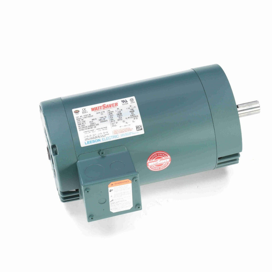 121071.00 Leeson AC Motor 2HP 1745RPM 145TC DP 208 - 230/460Volt 3 Phase - Square One Electric Motors & Pumps