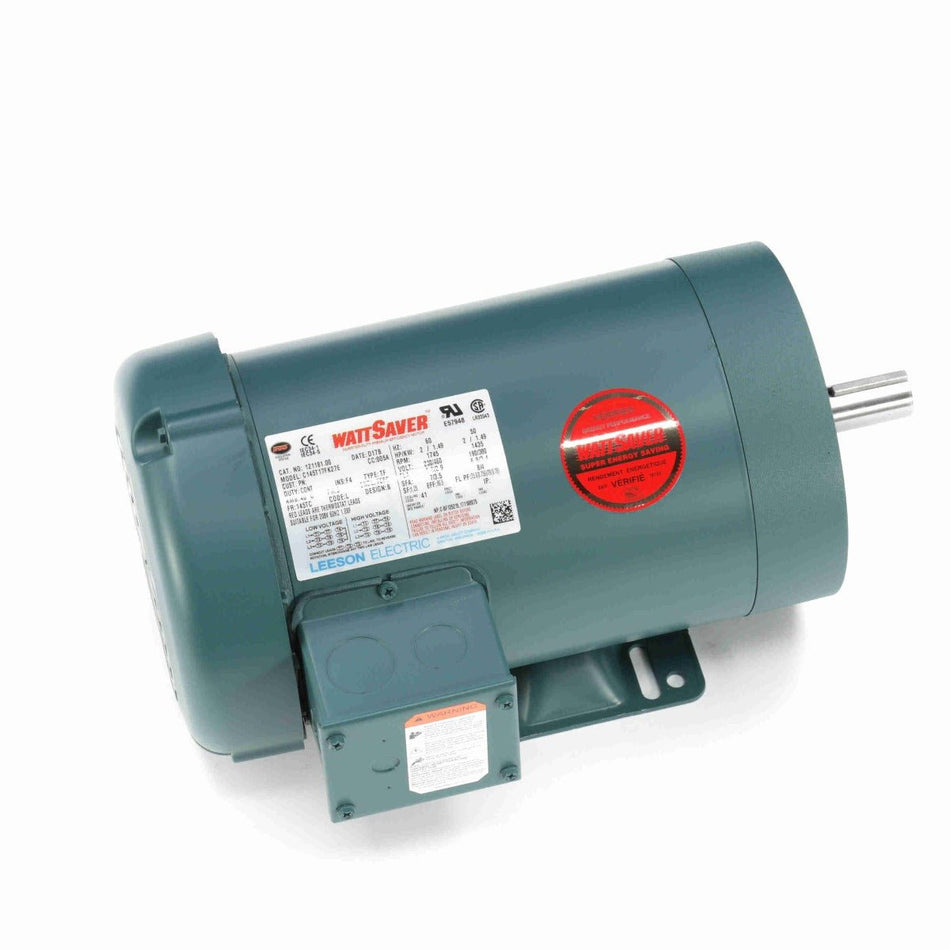 121181.00 Leeson Motor 2HP 1745RPM 145TC TEFC 208 - 230/460Volt 3Phase C145T17FK27 - Square One Electric Motors & Pumps