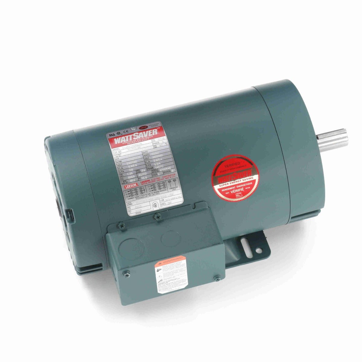 121676.00 Leeson AC Motor 2HP 1745RPM 145TC DP 208 - 230/460Volt Three Phase - Square One Electric Motors & Pumps